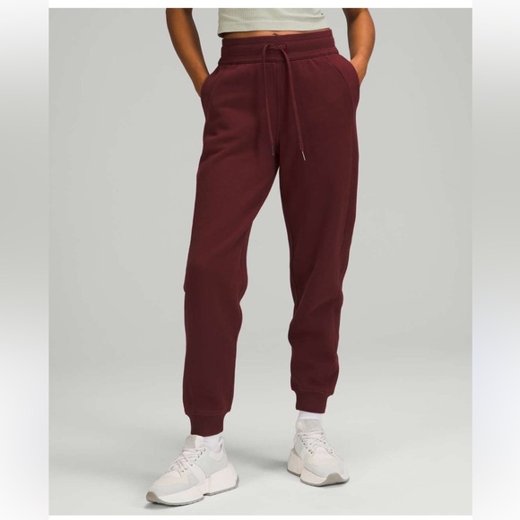 lululemon athletica Pants - lululemon athletica scuba High Rise Track Joggers - Red Merlot ♥️